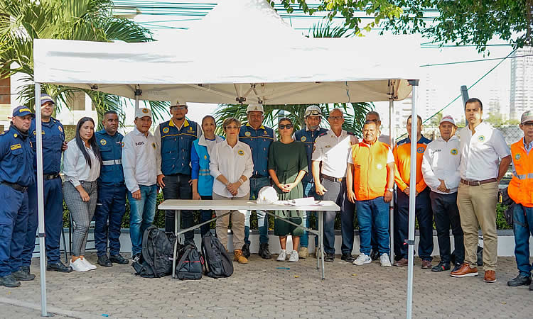 Instalan PMU para proceso de demolición del edificio Aquarela en Cartagena de Indias | Cortesía